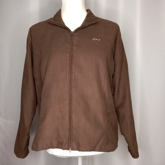 ZERO RESTRICTION Golf Microsuede Anita Jacket Sz M - Picture 1 of 8
